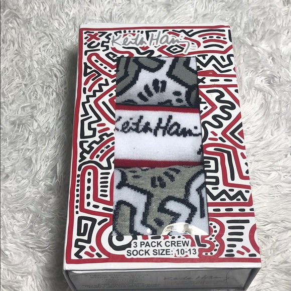 keith haring Other - KEITH HARING 3-Pack Crew Sock Gift Box